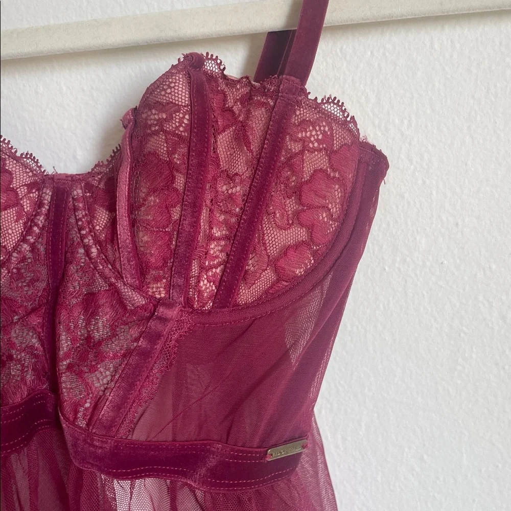 Adore Me Maroon Slip